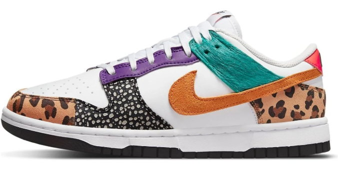 Women's Nike Dunk Low SE 'Safari Mix' DN3866-100 | Untamed Mosaic