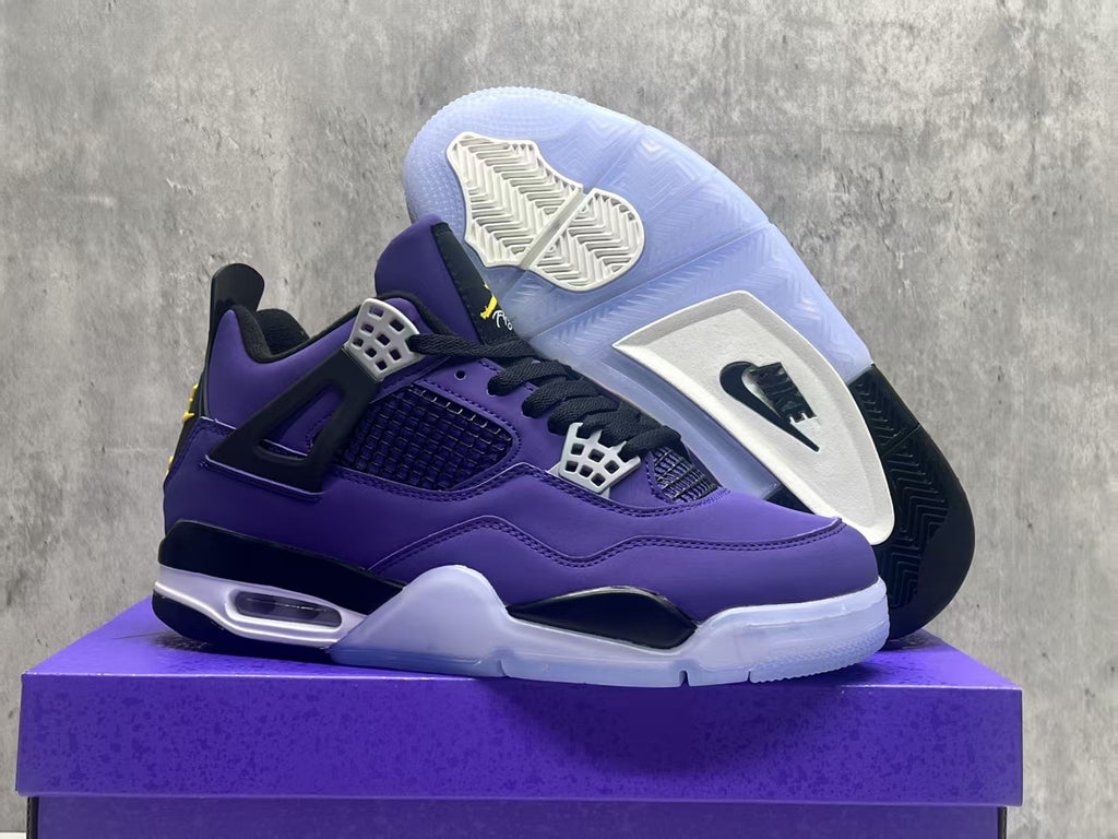 Air Jordan 4 Retro Lakers Purple-Gold | Courtside Dusk