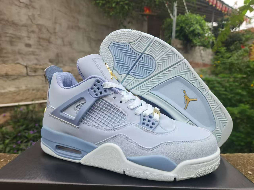 Air Jordan 4 Retro Grey Blue | Skyline Sketch