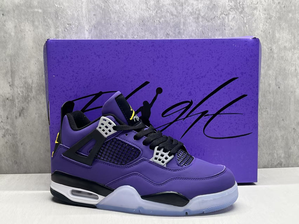 Air Jordan 4 Retro Lakers Purple-Gold | Courtside Dusk