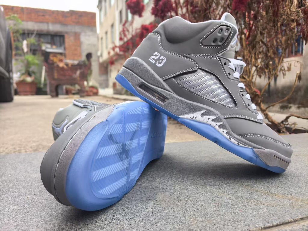 Air Jordan 5 Retro Grey Sneakers | Concrete Reverie