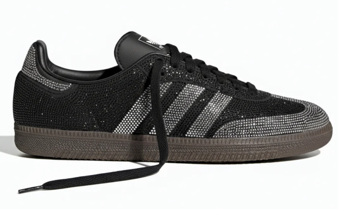 adidas Samba OG Rhinestone Black Silver Women's | Nocturne Gleam