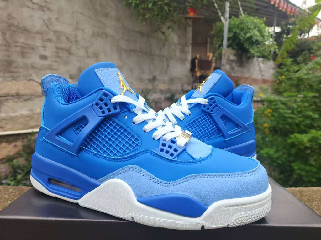 Air Jordan 4 Retro Royal-Blue-Gold | Azure Encore
