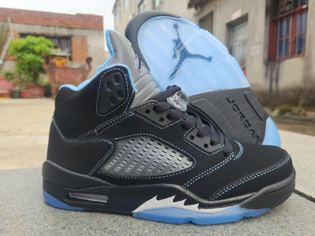 Air Jordan 5 Black/University Blue | Blue Frequency