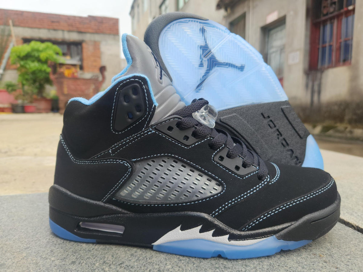 Air Jordan 5 Black/University Blue | Blue Frequency