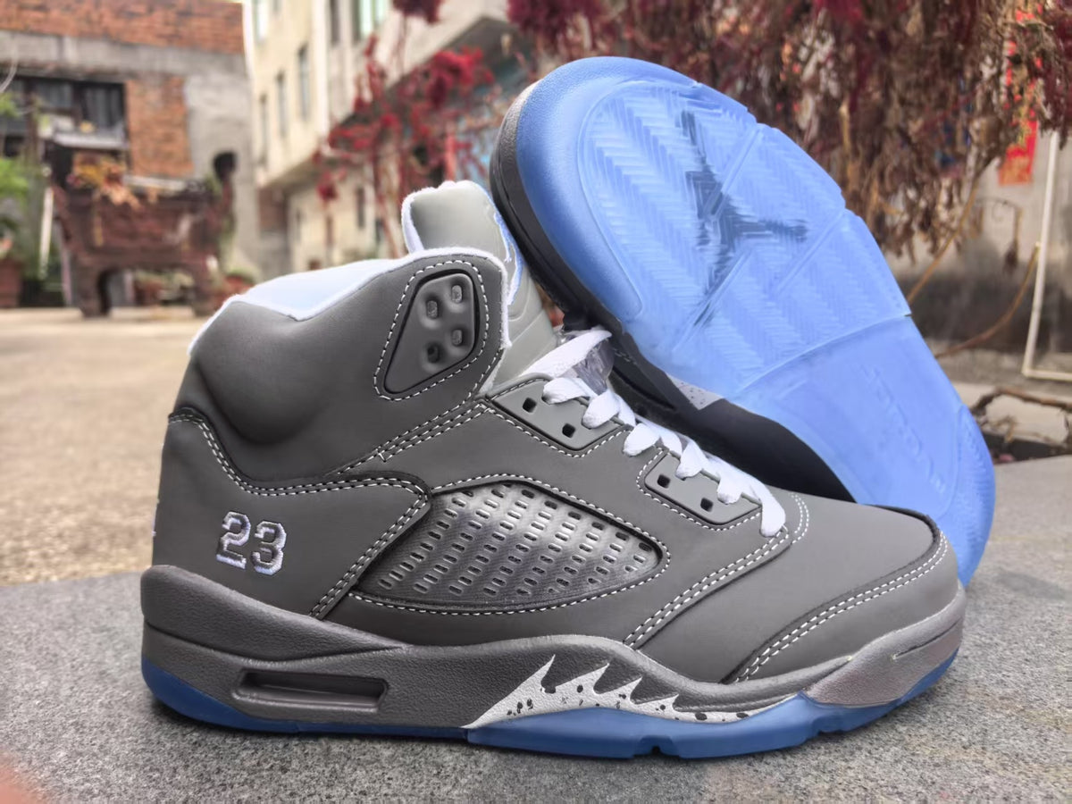 Air Jordan 5 Retro Grey Sneakers | Concrete Reverie