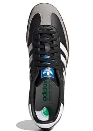adidas Samba Vegan Black White Brown H01878 | Sidewalk Sonata