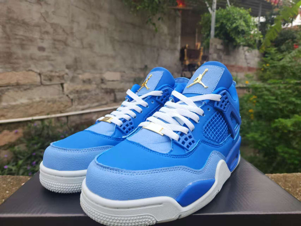 Air Jordan 4 Retro Royal-Blue-Gold | Azure Encore