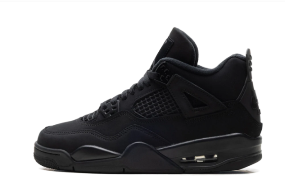 Air Jordan 4 Retro GS 'Black Cat' (2025) IB4171-010 | Shadow Manuscript Edit