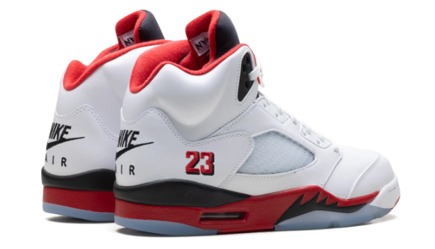 Air Jordan 5 'Fire Red - Black Tongue' (2025) HQ7978-101 | Ember Typescript Edit