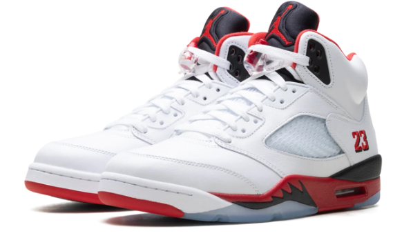 Air Jordan 5 'Fire Red - Black Tongue' (2025) HQ7978-101 | Ember Typescript Edit