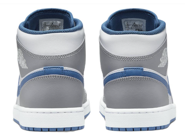 Air Jordan 1 Mid 'Cement Grey True Blue' DQ8426-014 | Cobalt Blueprint