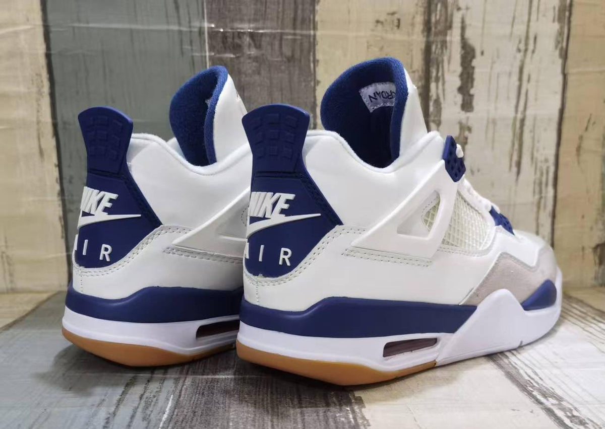 Air Jordan 4 Retro Off-White & Blue | Porcelain Tide