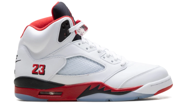 Air Jordan 5 'Fire Red - Black Tongue' (2025) HQ7978-101 | Ember Typescript Edit