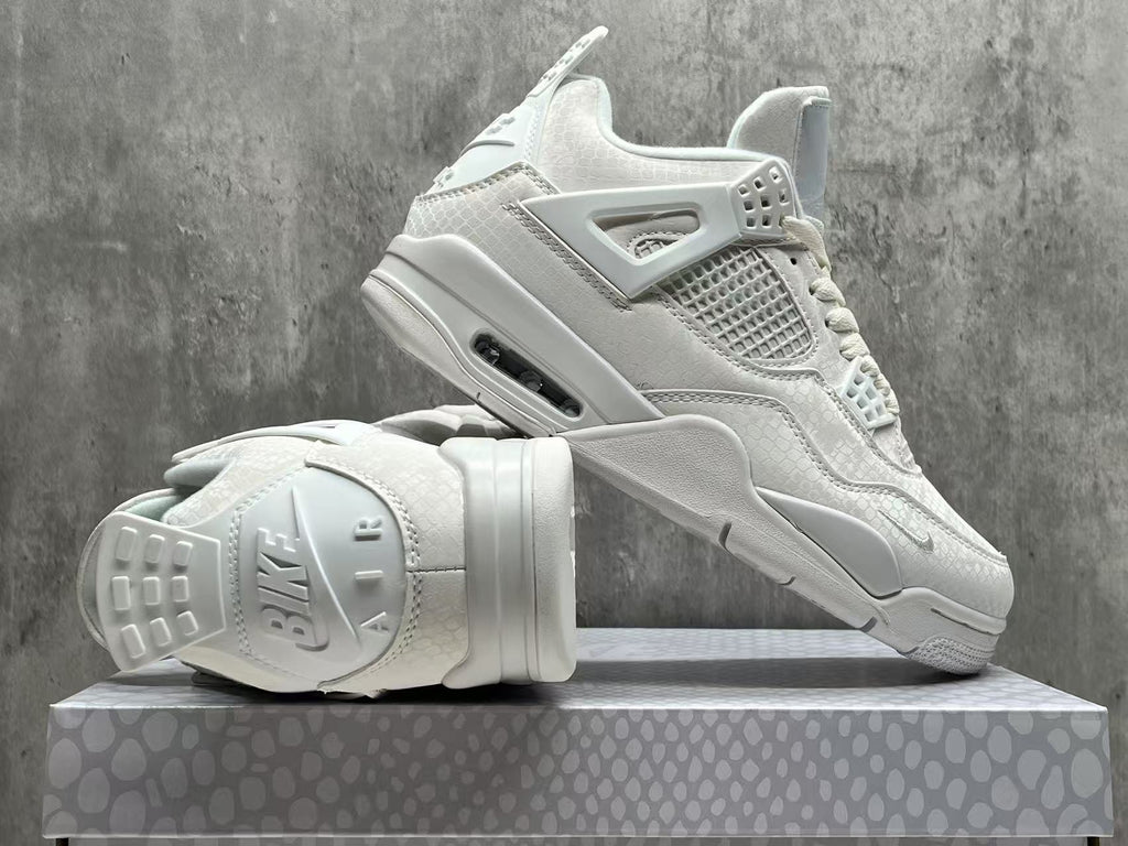 Air Jordan 4 Retro White Mamba Sneakers | Alabaster Code