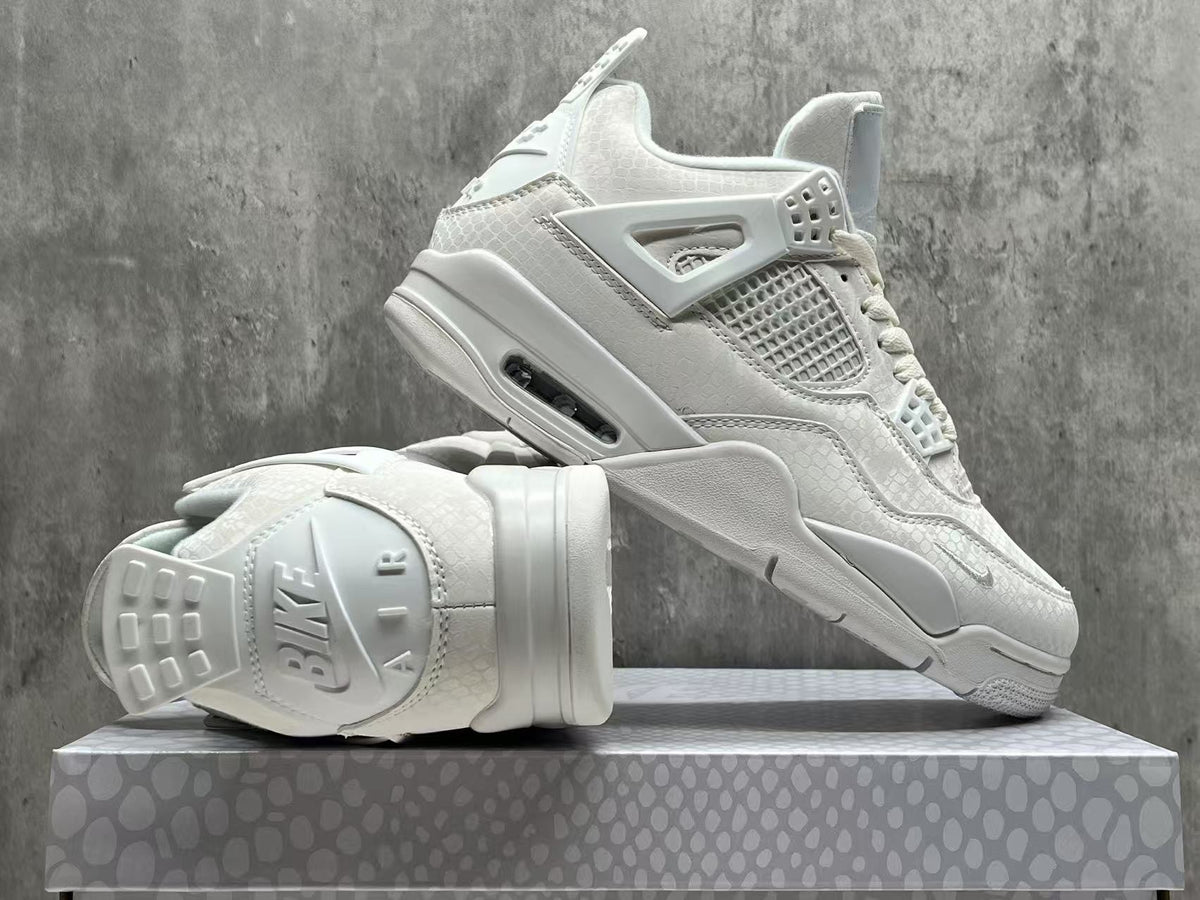 Air Jordan 4 Retro White Mamba Sneakers | Alabaster Code
