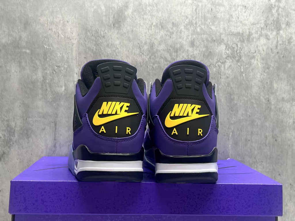 Air Jordan 4 Retro Lakers Purple-Gold | Courtside Dusk