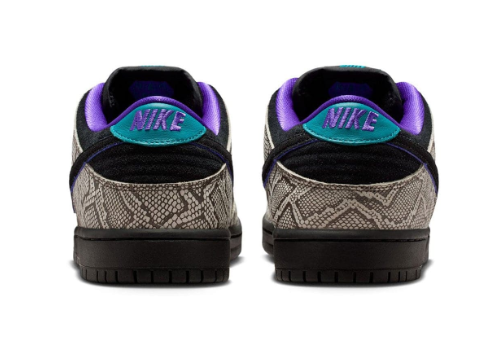 Nike SB Dunk Low Dashawn Jordan 'Snake Skin Black/Fierce Purple' | Serpentine Signal