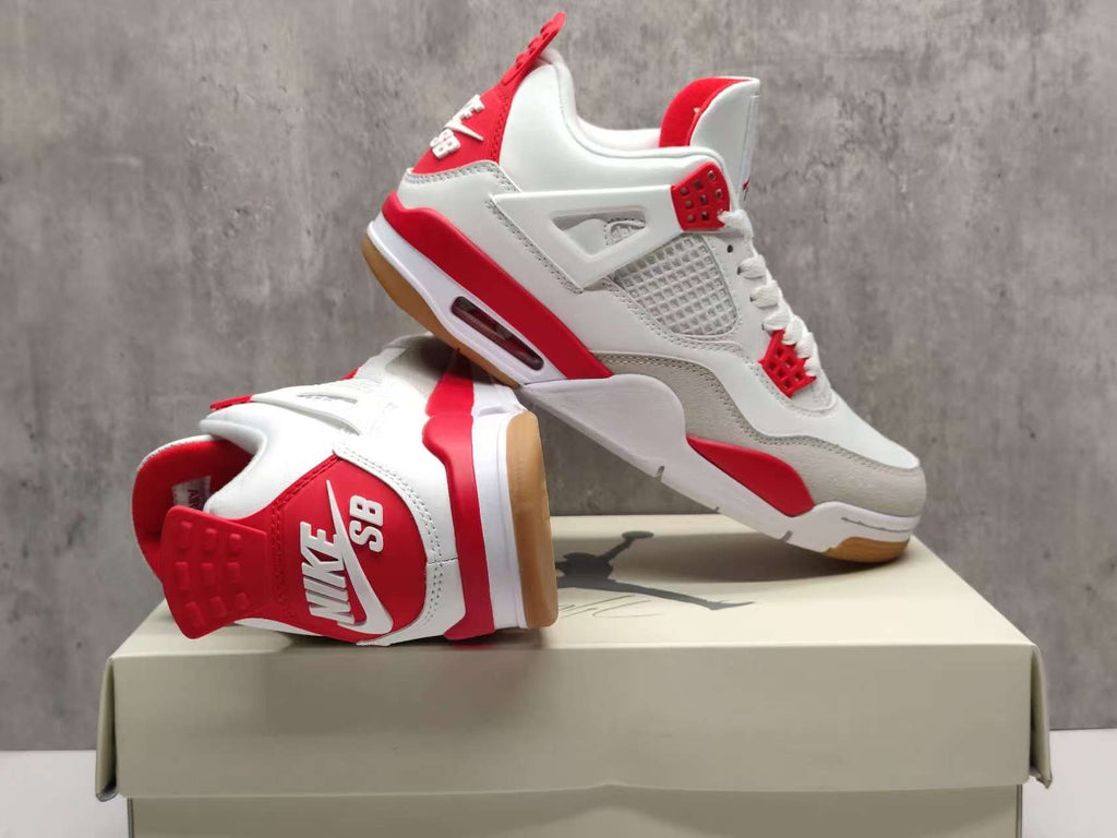 Air Jordan 4 Retro Ruby Sneakers | Crimson Interval