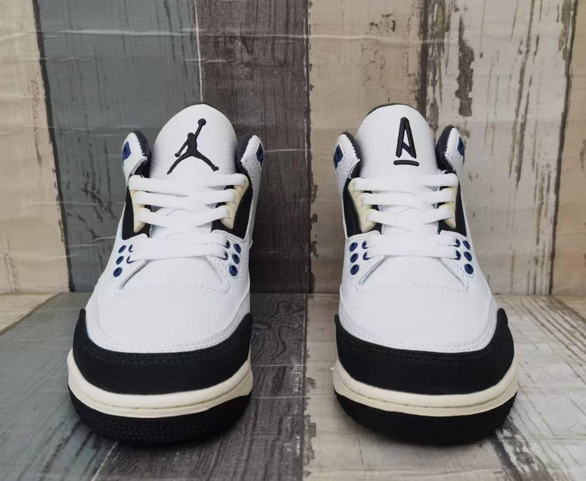 Air Jordan 3 Retro Men's White Grey Blue | Skyline Cadence