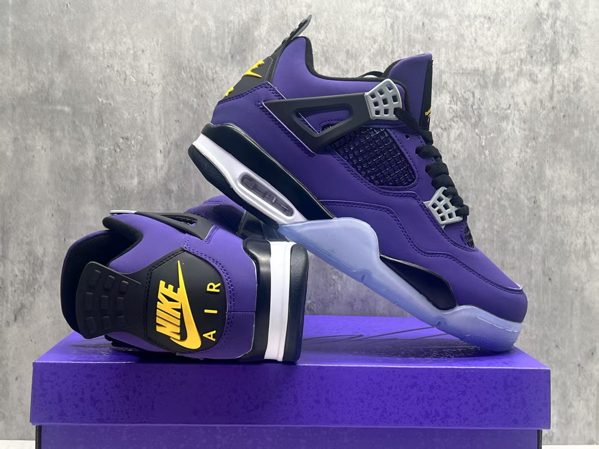Air Jordan 4 Retro Lakers Purple-Gold | Courtside Dusk