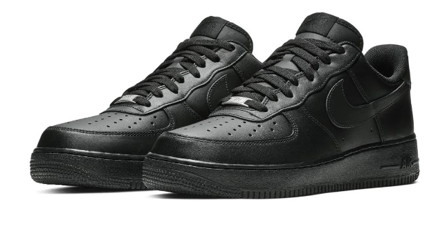 Nike Air Force 1 '07 Triple Black Men's Sneakers | Midnight Standard