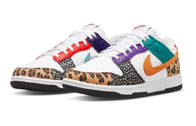 Women's Nike Dunk Low SE 'Safari Mix' DN3866-100 | Untamed Mosaic