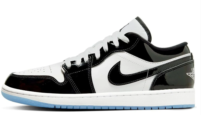 Air Jordan 1 Low SE 'Black White Concord' | Contrast Sonnet Edit