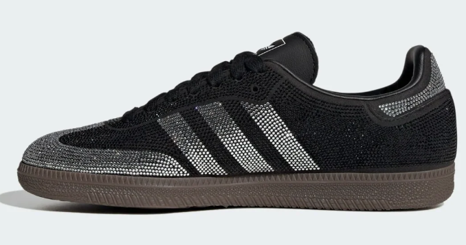 adidas Samba OG Rhinestone Black Silver Women's | Nocturne Gleam